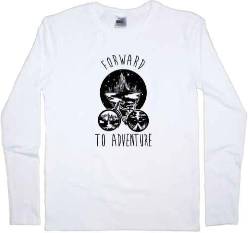 Men's Longsleeve Shirt - Forward to adventure - Mfest