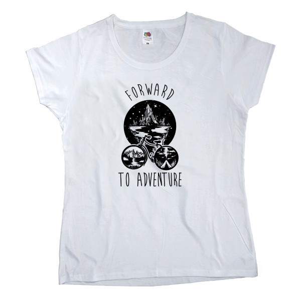 Women's T-shirt Fruit of the loom - Forward to adventure - Mfest