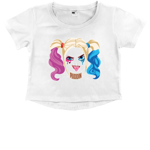 Kids' Premium Cropped T-Shirt - Harley Quinn - Mfest