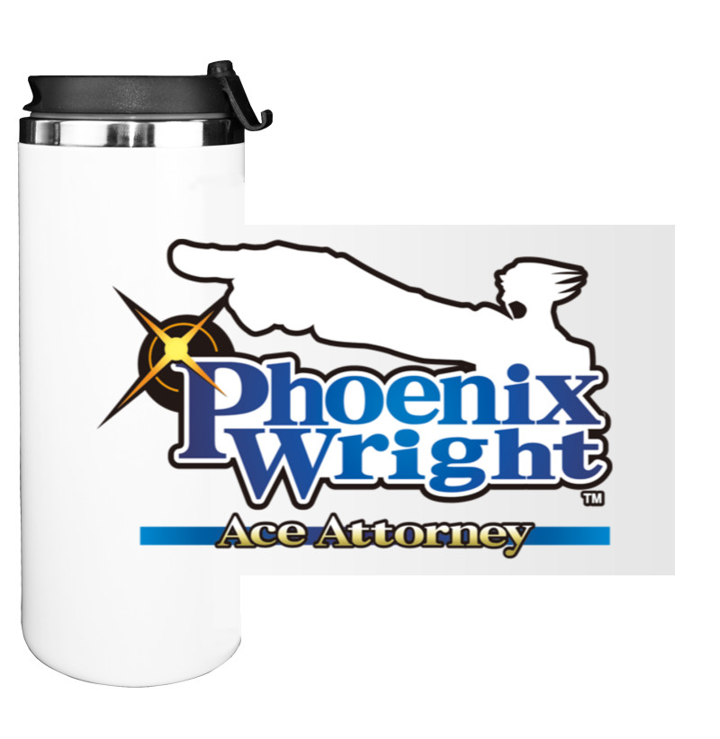 Water Bottle on Tumbler - Phoenix Wright: Ace Attorney Trilogy - Mfest