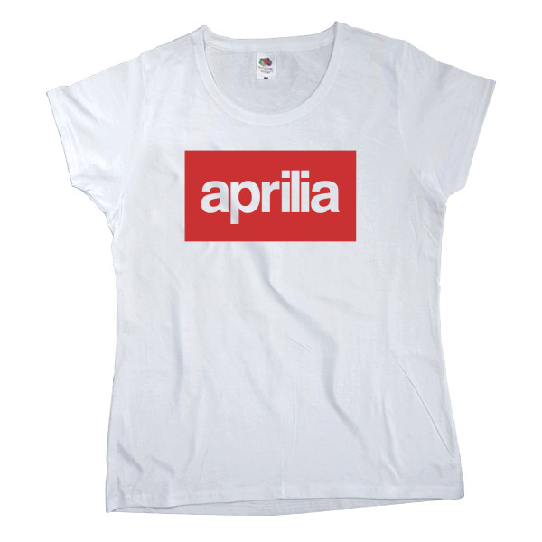 Women's T-shirt Fruit of the loom - Aprilia лого 3 - Mfest