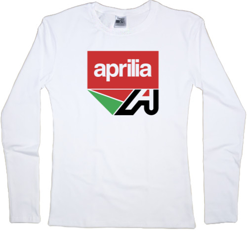 Футболка з Довгим Рукавом Жіноча - APRILIA LOGO 2 - Mfest