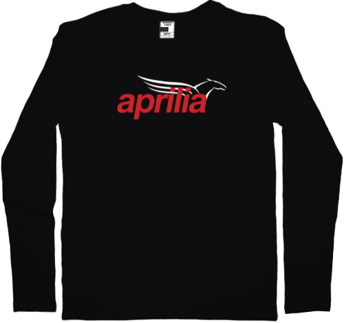 Футболка з Довгим Рукавом Чоловіча - Aprilia Logo - Mfest