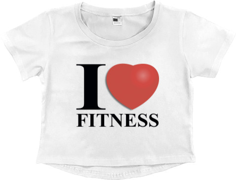 Women's Cropped Premium T-Shirt - Fitness - Mfest