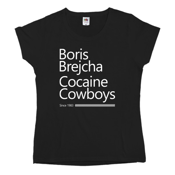 Футболка Класика Жіноча Fruit of the loom - Boris Brejcha Cocaine Cowboys - Mfest