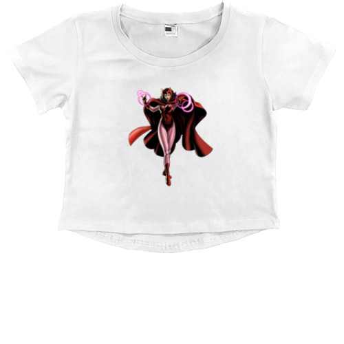 Kids' Premium Cropped T-Shirt - Алая Ведьма - Mfest