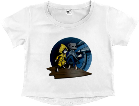 Women's Cropped Premium T-Shirt - LITTLE NIGHTMARES 7 - Mfest