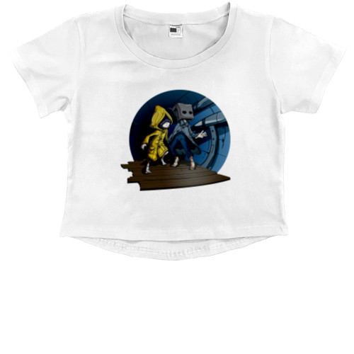 Kids' Premium Cropped T-Shirt - LITTLE NIGHTMARES 7 - Mfest