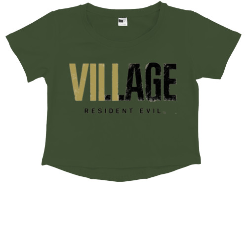 Kids' Premium Cropped T-Shirt - Resident Evil Village - Mfest