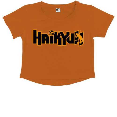 Kids' Premium Cropped T-Shirt - Haikyuu 3 - Mfest