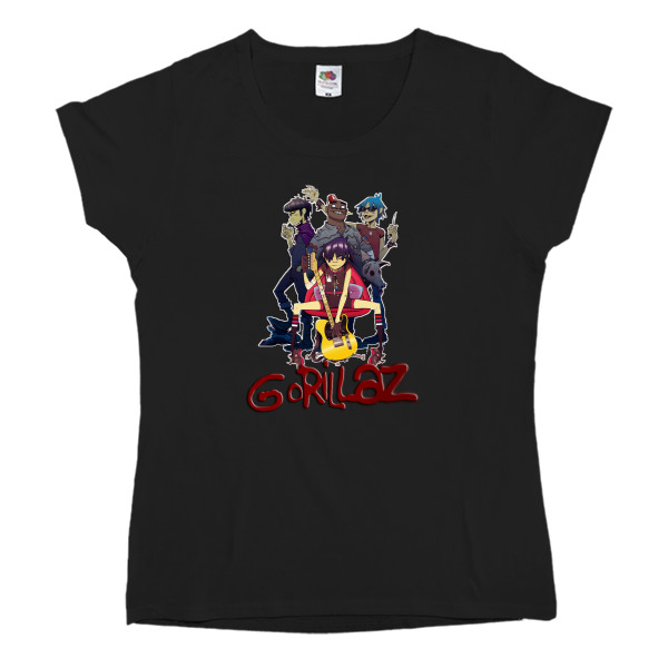 Women's T-shirt Fruit of the loom - GORILLAZ 5 - Mfest