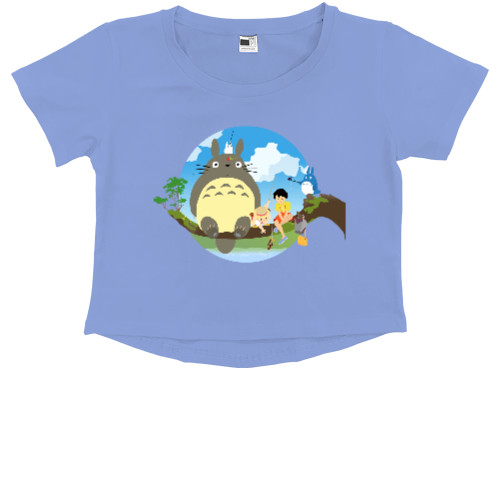 Kids' Premium Cropped T-Shirt - Мой сосед Тоторо - Mfest