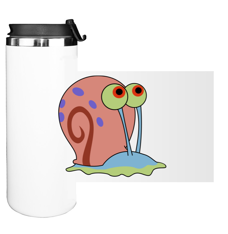 Water Bottle on Tumbler - Улитка Гэри - Mfest