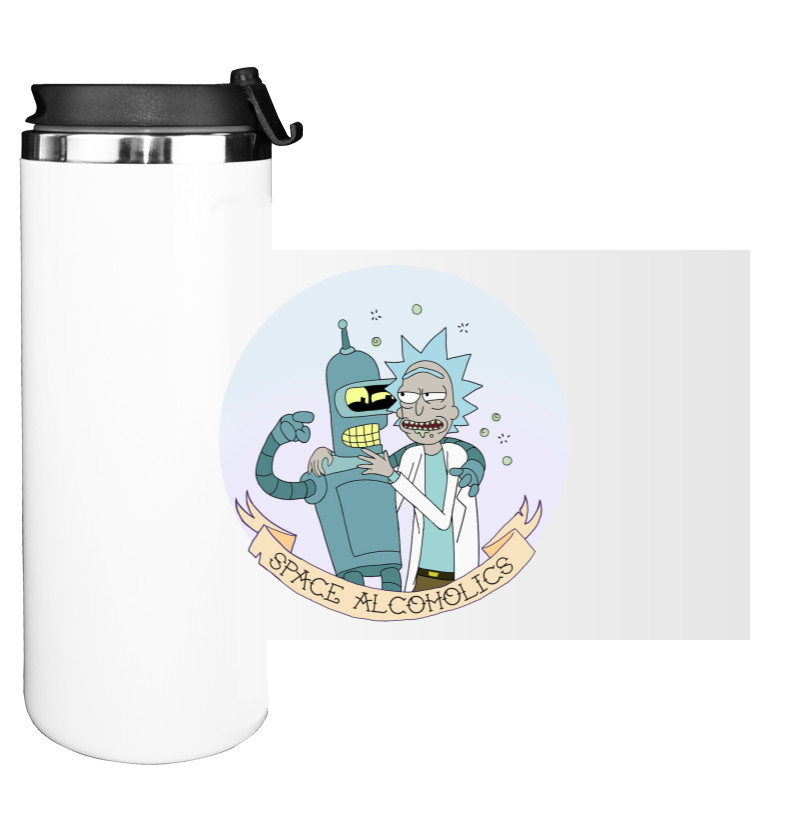 Water Bottle on Tumbler - Космические алкоголики - Mfest