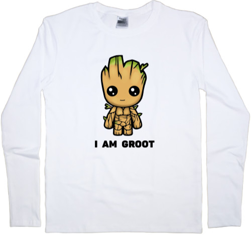 Футболка з Довгим Рукавом Чоловіча - I am groot - Mfest