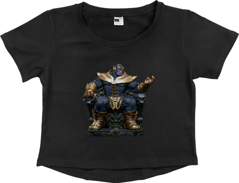 Women's Cropped Premium T-Shirt - Thanos 3 - Mfest