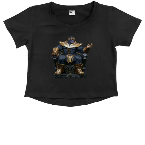 Kids' Premium Cropped T-Shirt - Thanos 3 - Mfest