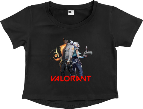 Women's Cropped Premium T-Shirt - Valorant 1 - Mfest