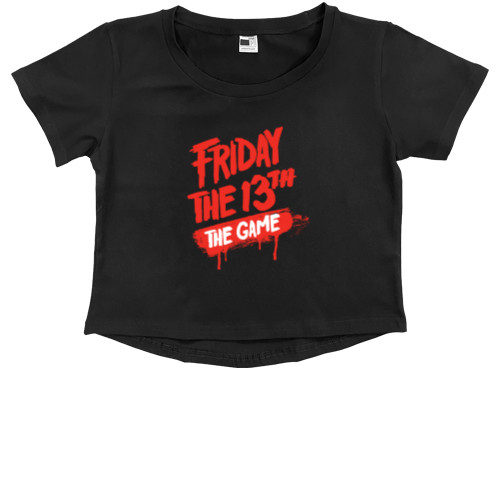 Kids' Premium Cropped T-Shirt - Friday the 13th (2) - Mfest