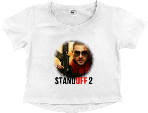 Women's Cropped Premium T-Shirt - Standoff  4 - Mfest