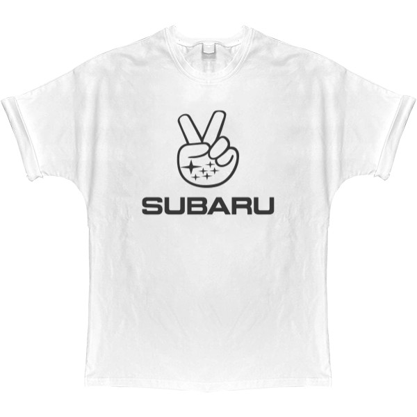 Футболка Оверсайз - SUBARU - LOGO 8 - Mfest