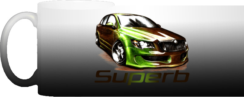 Чашка Хамелеон - SKODA - LOGO 5 - Mfest