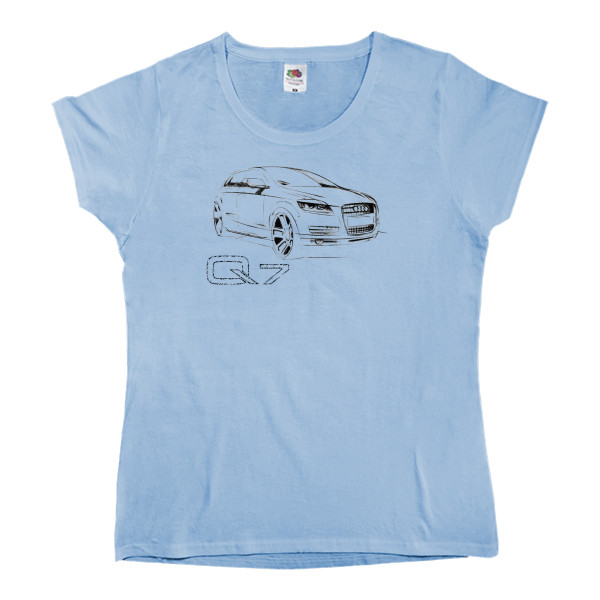 Women's T-shirt Fruit of the loom - Audi Q7 - 3 - Mfest