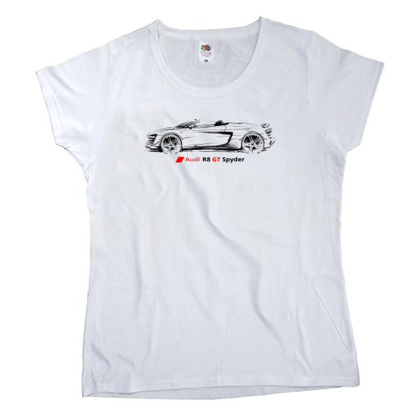 Women's T-shirt Fruit of the loom - Audi R8 - 1 - Mfest