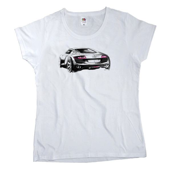 Women's T-shirt Fruit of the loom - Audi R8 - Mfest