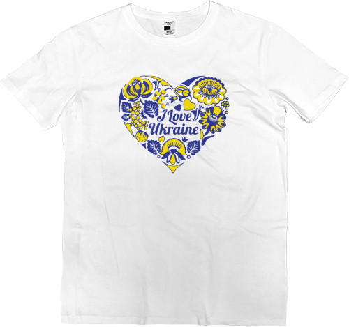 Men’s Premium T-Shirt - I love ukraine 2 - Mfest