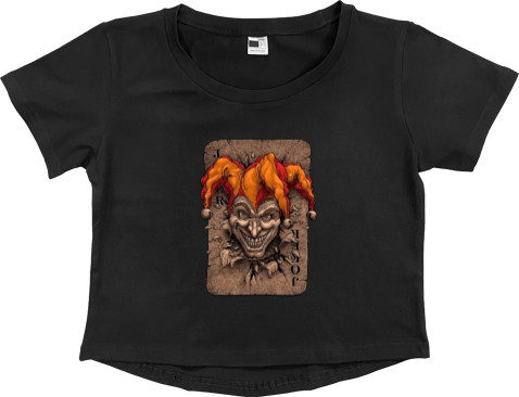 Women's Cropped Premium T-Shirt - Jocker - Mfest