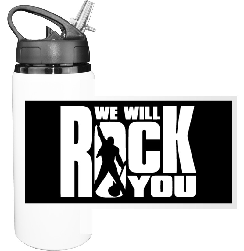 Sport Water Bottle - We will rock you - Mfest