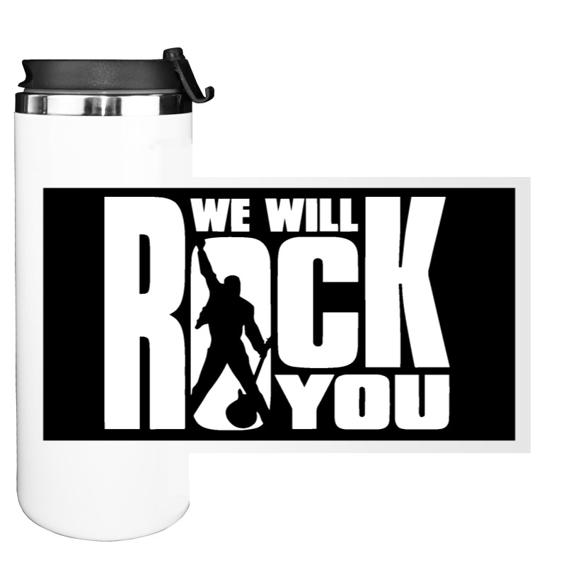 Water Bottle on Tumbler - We will rock you - Mfest