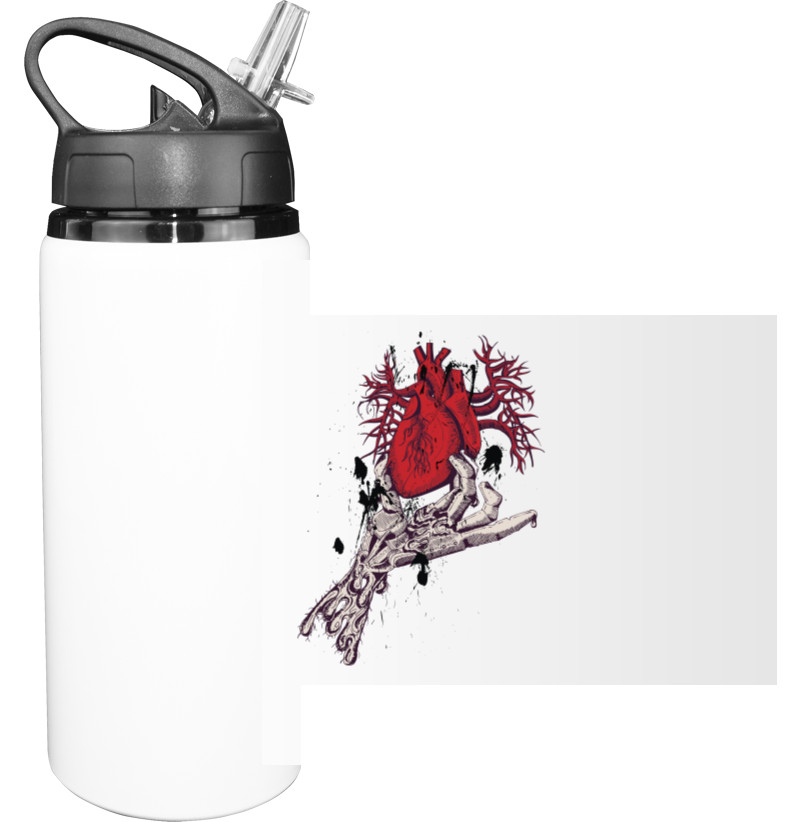 Sport Water Bottle - Рука с сердцем - Mfest