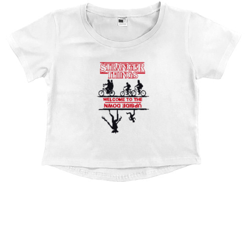 Kids' Premium Cropped T-Shirt - STRANGER THINGS 9 - Mfest