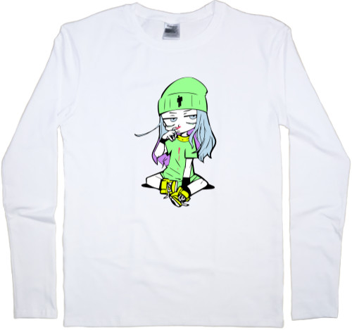 Men's Longsleeve Shirt - Billie Eilish chibi - Mfest