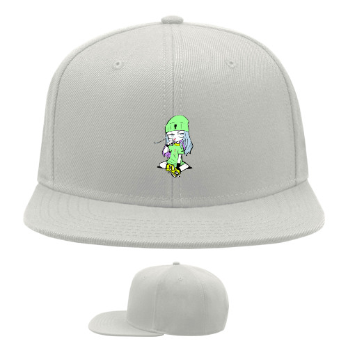 Snapback Baseball Cap - Billie Eilish chibi - Mfest