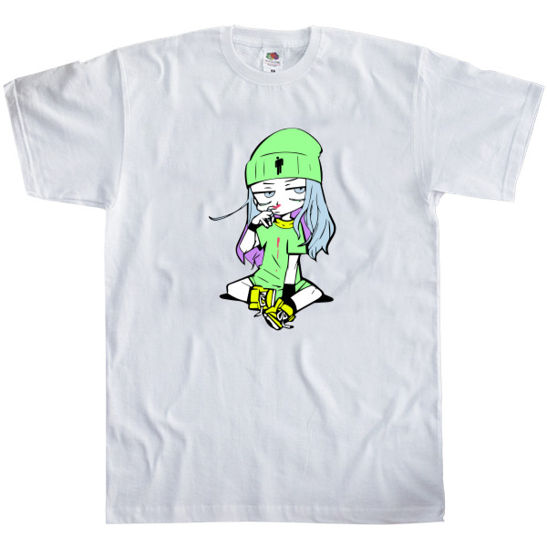 Kids' T-Shirt Fruit of the loom - Billie Eilish chibi - Mfest