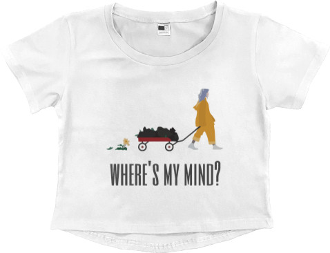 Women's Cropped Premium T-Shirt - Where is my mind - Mfest