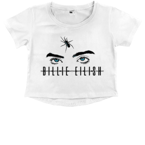 Kids' Premium Cropped T-Shirt - Billie Eilish eyes - Mfest