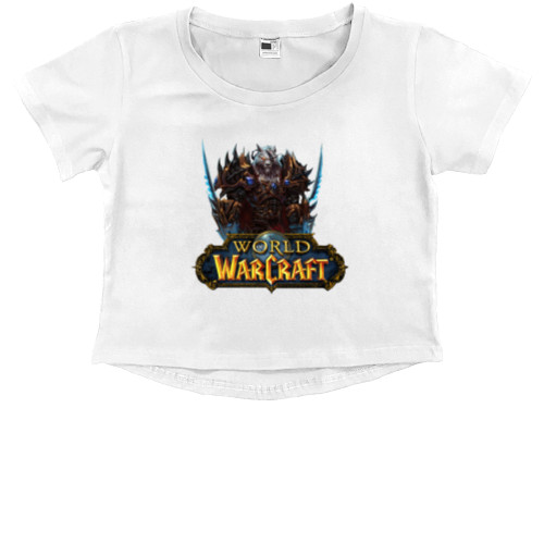 Kids' Premium Cropped T-Shirt - World of warcraft Герой - Mfest