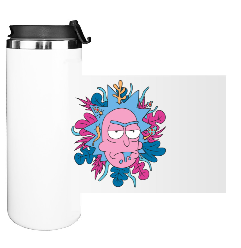 Water Bottle on Tumbler - Рик и Морти Арт - Mfest