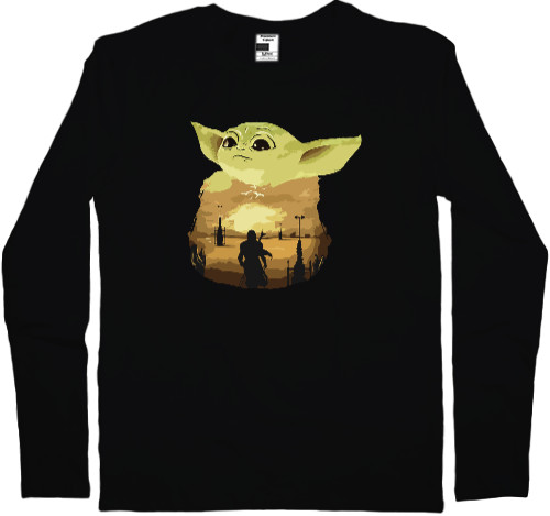 Лонгслив Мужской - BABY YODA Art 3 - Mfest