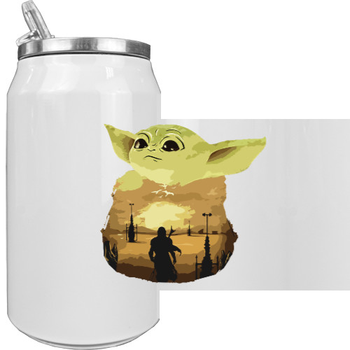 Aluminum Can - BABY YODA Art 3 - Mfest