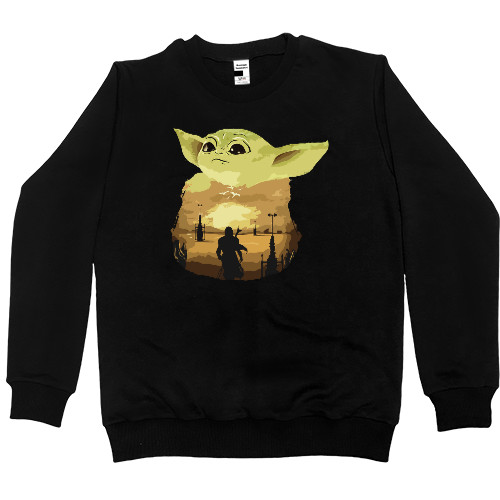 Свитшот Премиум Детский - BABY YODA Art 3 - Mfest