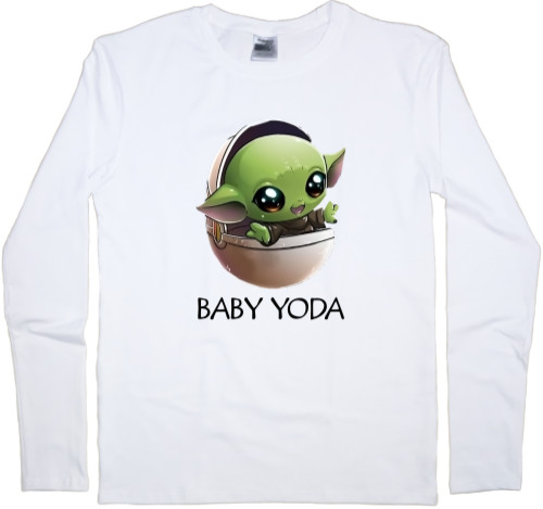 Лонгслив Детский - Baby yoda Art - Mfest