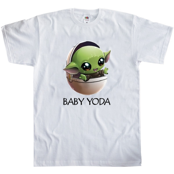 Футболка Классика Детская Fruit of the loom - Baby yoda Art - Mfest