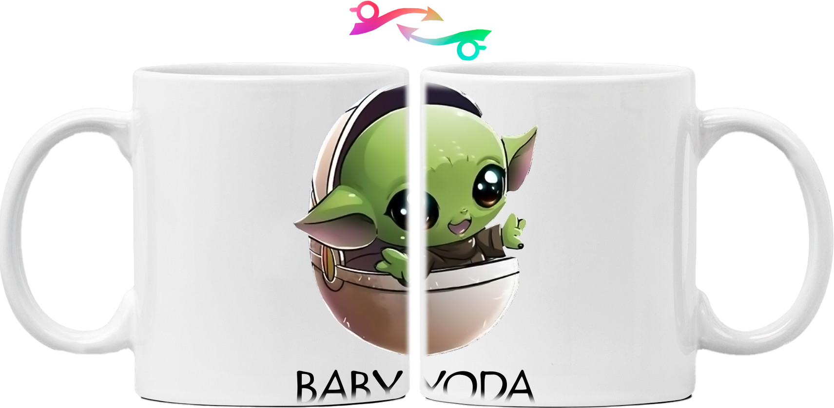 Кружка - Baby yoda Art - Mfest