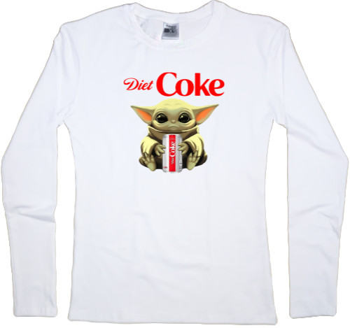 Футболка з Довгим Рукавом Жіноча - BABY YODA Coca-Cola - Mfest