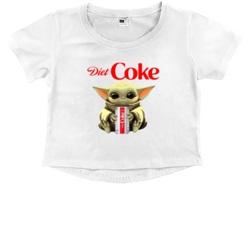 Кроп - топ Преміум Дитячий - BABY YODA Coca-Cola - Mfest